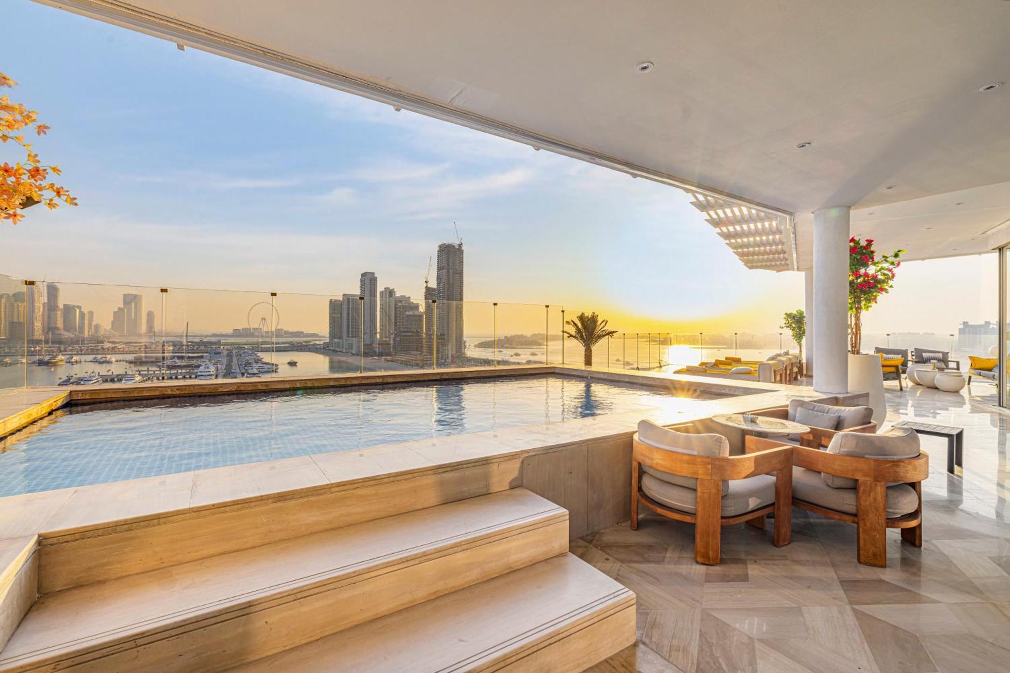 Five Palm Jumeirah 2Br Luxury Penthouse , Full Marina See View With Private Pool Dubai Buitenkant foto